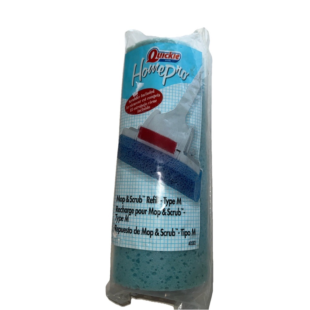 Vintage 2004 Quickie Home-Pro‎ Mop & Scrub Roller Refill #0582 Type M New